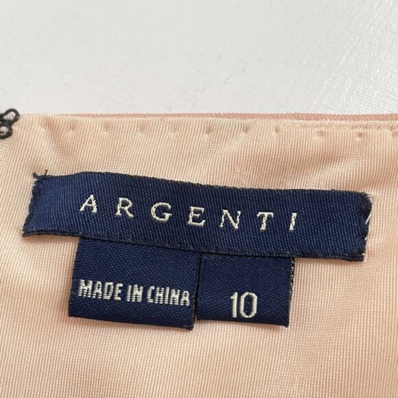 Argenti Silk Babydoll Slip Dress 10 Polka Dot Embroidered Beaded Cocktail Y2K - Picture 9 of 13